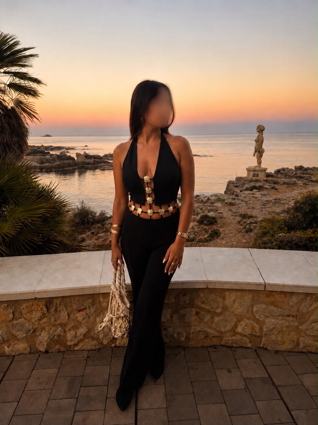 Alessia bei Sonnenuntergang